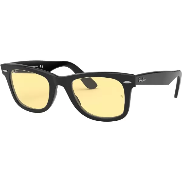 RayBan RB2140F Original Wayfarer Low Bridge Fit Square Sunglasses BlackYellow 52 mmRayBan RB2140F Original Wayfarer Low Bridge Fit Square Sunglasses BlackYellow 52 mm