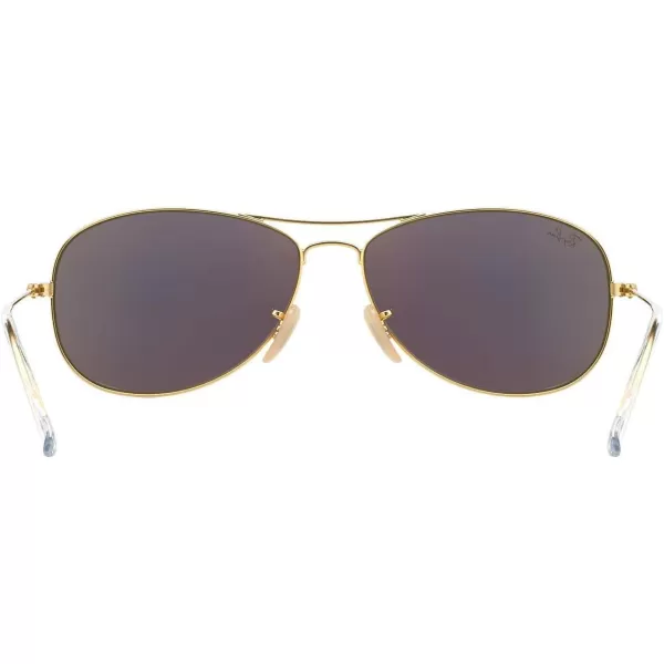 RayBan RB3362 Cockpit Aviator SunglassesMatte GoldGrey Mirror Green