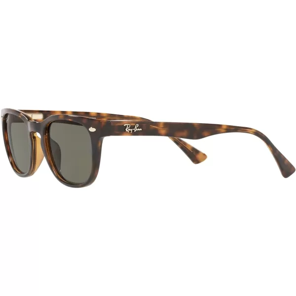 RayBan RB4140 Wayfarer SunglassesLight HavanaPolarized Crystal Green