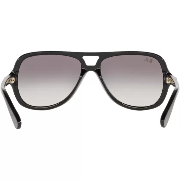 RayBan RB4162 Aviator Sunglasses RectangularBlackGrey Gradient