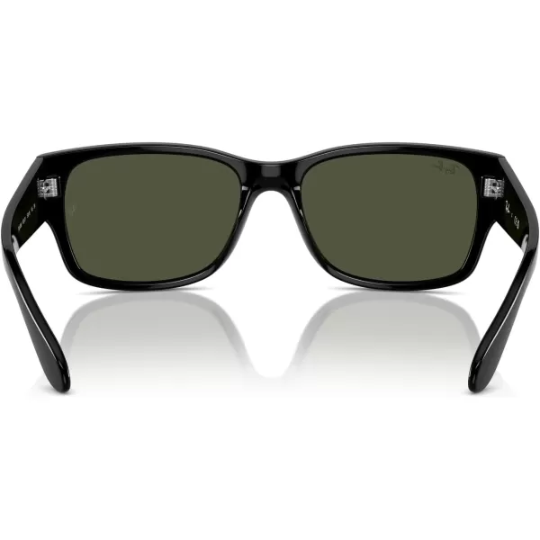 RayBan RB4388 Square SunglassesBlackGreen