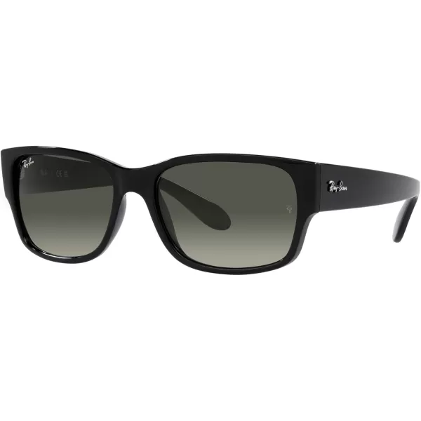 RayBan RB4388 Square SunglassesBlackGrey Gradient