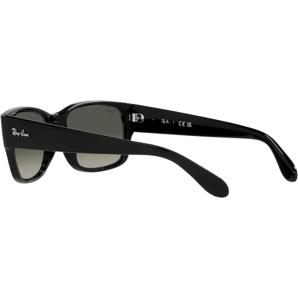 RayBan RB4388 Square SunglassesBlackGrey Gradient