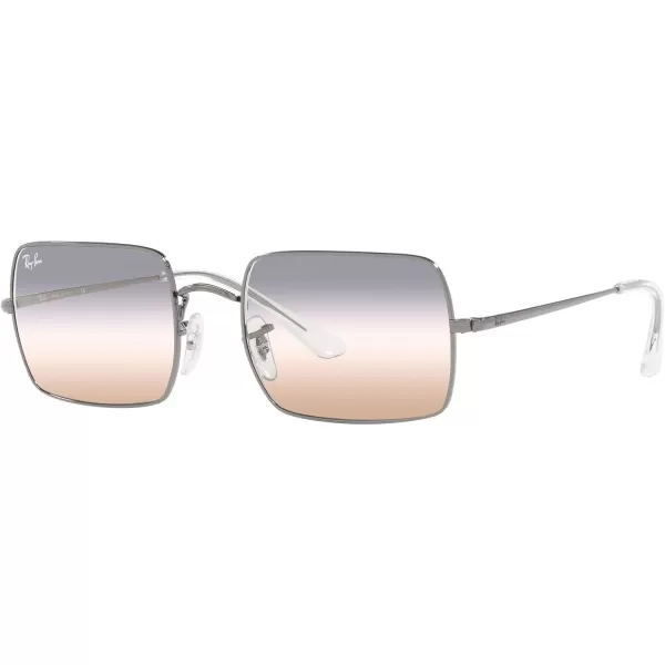 RayBan Rb1969 Rectangle Rectangular SunglassesGunmetalPink Gradient Grey