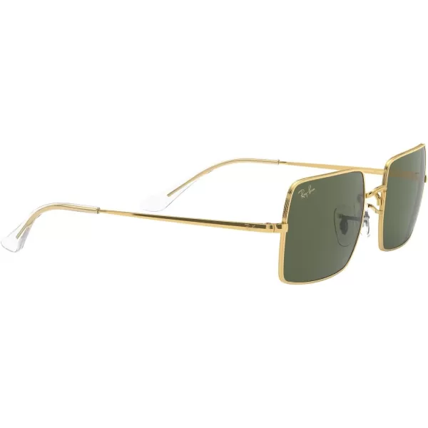 RayBan Rb1969 Rectangle Rectangular SunglassesLegend GoldG15 Green