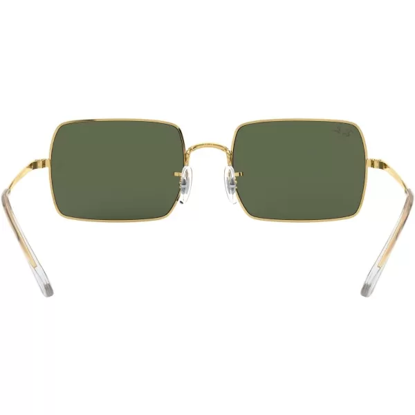 RayBan Rb1969 Rectangle Rectangular SunglassesLegend GoldG15 Green