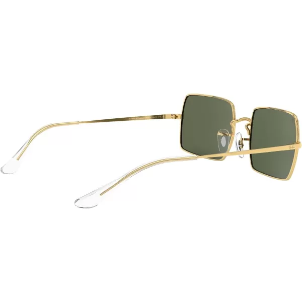 RayBan Rb1969 Rectangle Rectangular SunglassesLegend GoldG15 Green