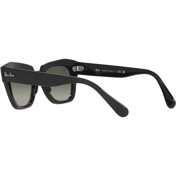 RayBan Rb2186 State Street Square SunglassesBlackGrey Gradient