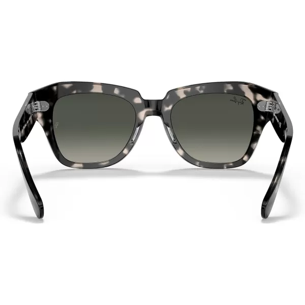 RayBan Rb2186 State Street Square SunglassesGrey HavanaGrey Gradient