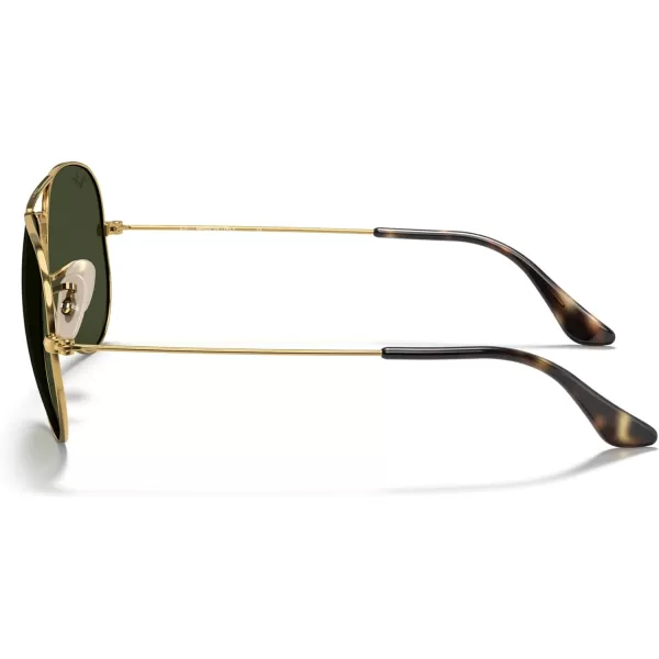 RayBan Rb3025 Classic AviatorGold on BlackG15 Green