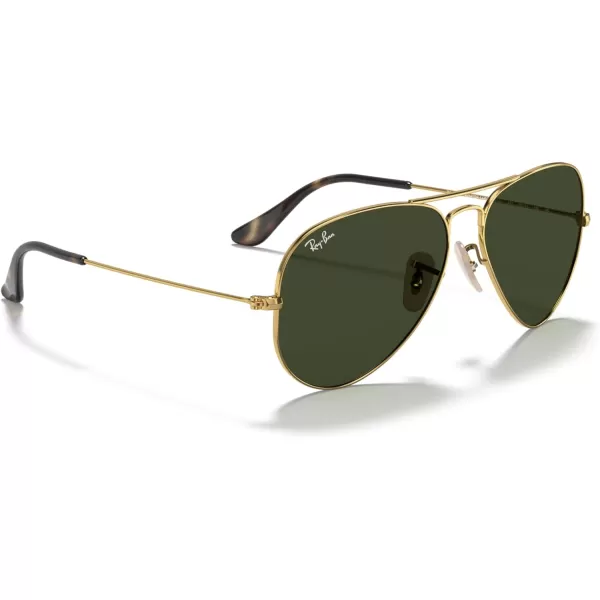 RayBan Rb3025 Classic AviatorGold on BlackG15 Green