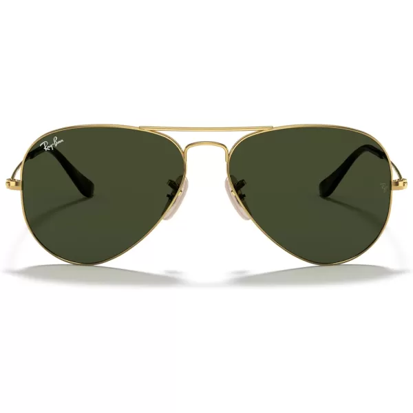 RayBan Rb3025 Classic AviatorGold on BlackG15 Green