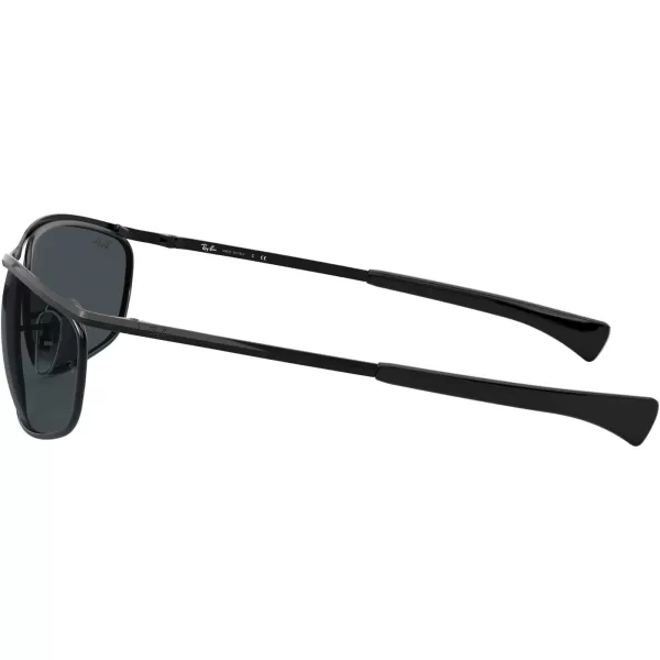 RayBan Rb3119m Olympian I Deluxe Rectangular SunglassesBlackBlue