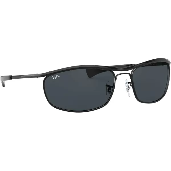 RayBan Rb3119m Olympian I Deluxe Rectangular SunglassesBlackBlue