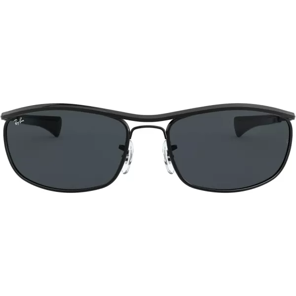 RayBan Rb3119m Olympian I Deluxe Rectangular SunglassesBlackBlue