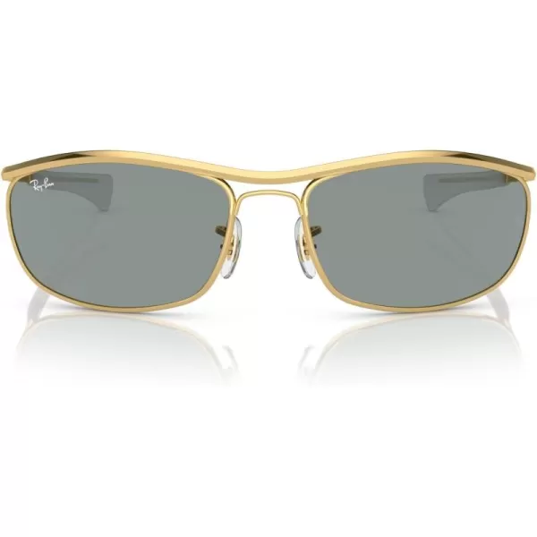 RayBan Rb3119m Olympian I Deluxe Rectangular SunglassesGoldBlue