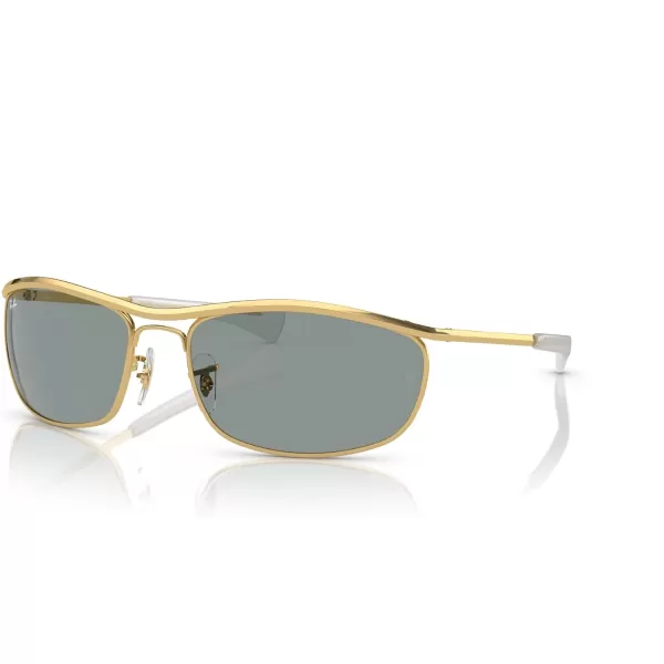 RayBan Rb3119m Olympian I Deluxe Rectangular SunglassesGoldBlue