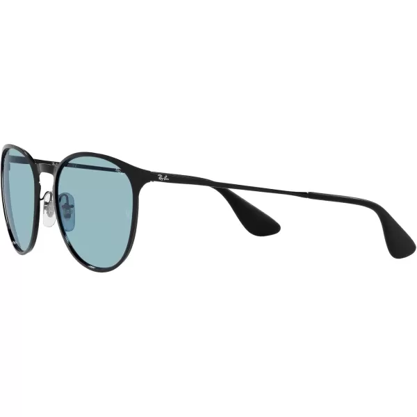 RayBan Rb3539 Erika Metal Evolve Photochromic Round SunglassesBlackEvolve Photochromic Blue to Violet