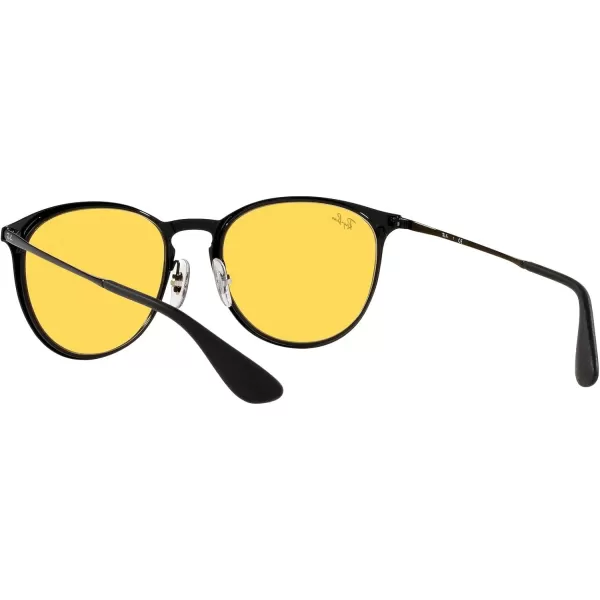 RayBan Rb3539 Erika Metal Evolve Photochromic Round SunglassesBlackEvolve Photochromic Yellow to Green