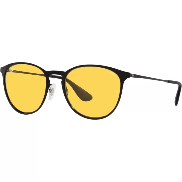 RayBan Rb3539 Erika Metal Evolve Photochromic Round SunglassesBlackEvolve Photochromic Yellow to Green