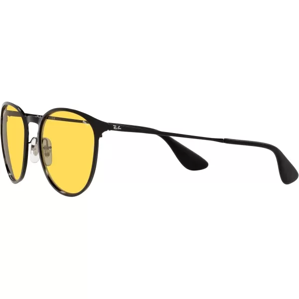 RayBan Rb3539 Erika Metal Evolve Photochromic Round SunglassesBlackEvolve Photochromic Yellow to Green