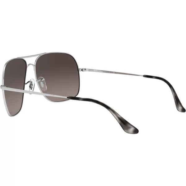 RayBan Rb3587ch Chromance Square SunglassesSilverPolarized Grey Mirrored Silver