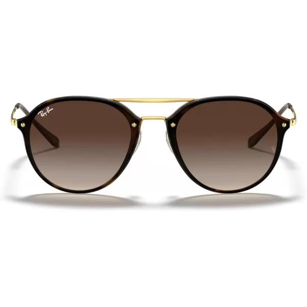 RayBan Rb4292n Blaze Double Bridge Square SunglassesLight HavanaBrown Gradient Dark Brown