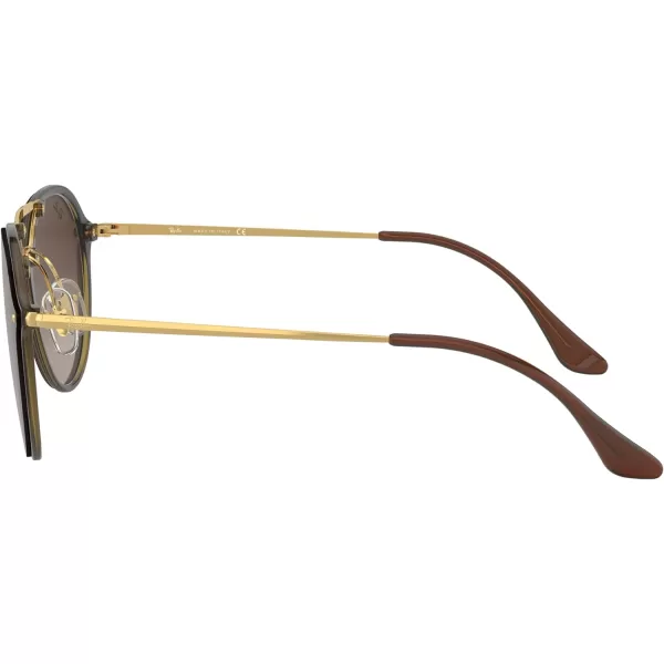 RayBan Rb4292n Blaze Double Bridge Square SunglassesLight HavanaBrown Gradient Dark Brown