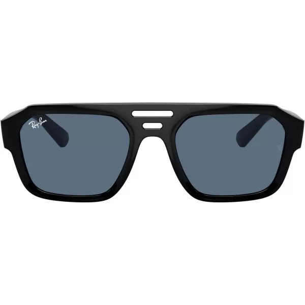 RayBan Rb4397 Corrigan Square SunglassesBlackDark Blue