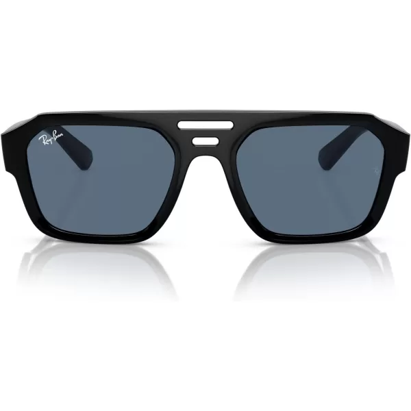 RayBan Rb4397 Corrigan Square SunglassesBlackDark Blue