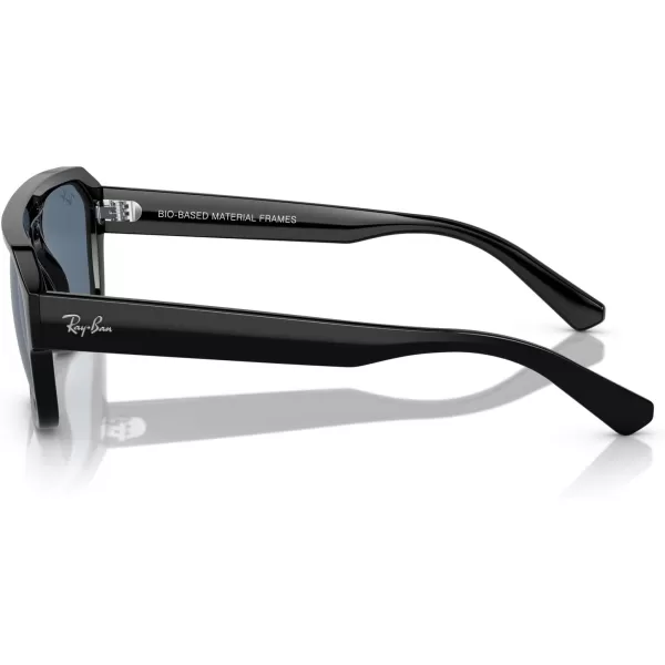RayBan Rb4397 Corrigan Square SunglassesBlackDark Blue