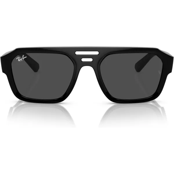 RayBan Rb4397 Corrigan Square SunglassesBlackDark Grey