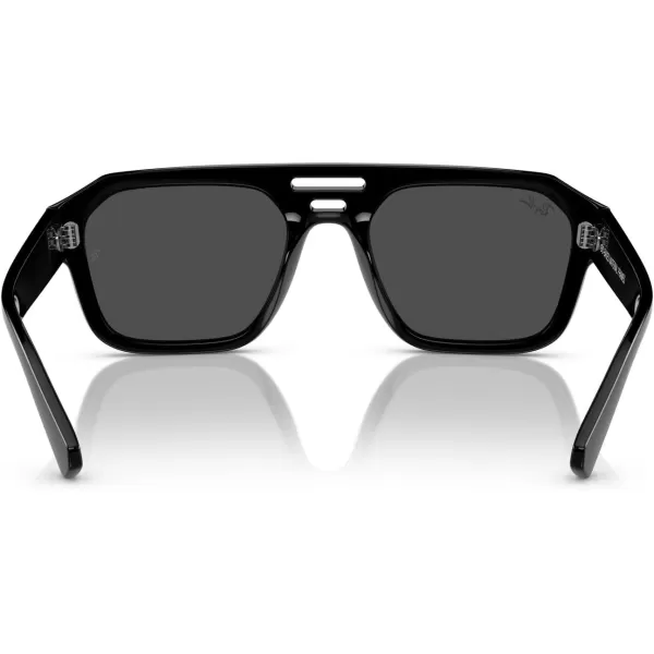 RayBan Rb4397 Corrigan Square SunglassesBlackDark Grey