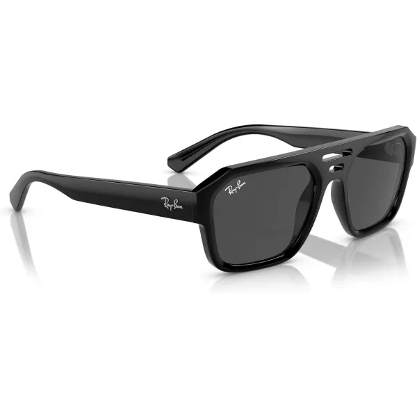 RayBan Rb4397 Corrigan Square SunglassesBlackDark Grey