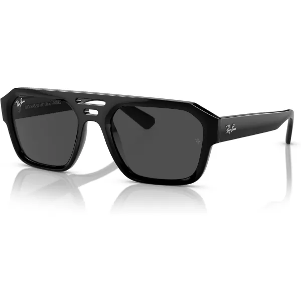 RayBan Rb4397 Corrigan Square SunglassesBlackDark Grey