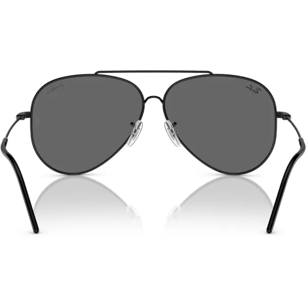 RayBan Rbr0101s Aviator Reverse SunglassesLenny Kravitz BlackDark Grey