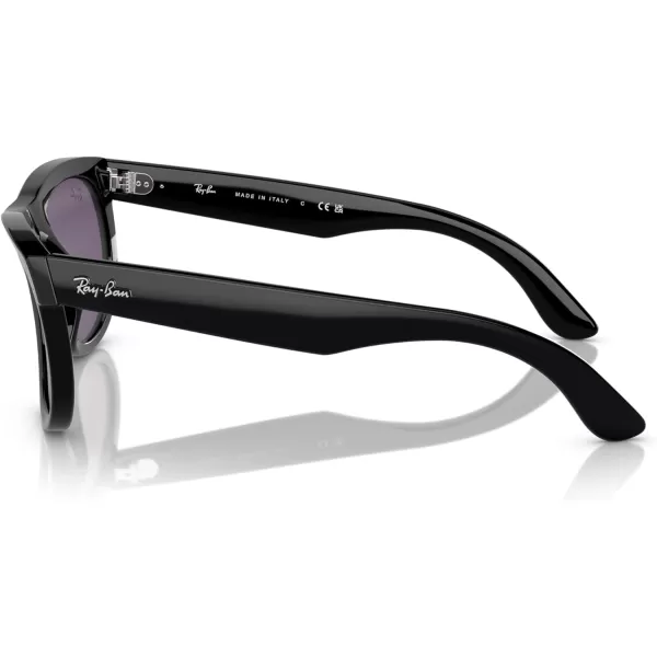 RayBan Rbr0502s Wayfarer Reverse Square SunglassesBlackViolet