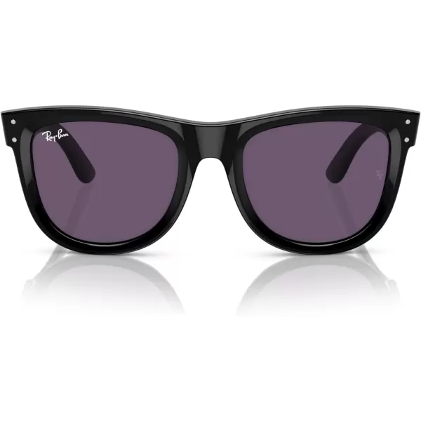 RayBan Rbr0502s Wayfarer Reverse Square SunglassesBlackViolet