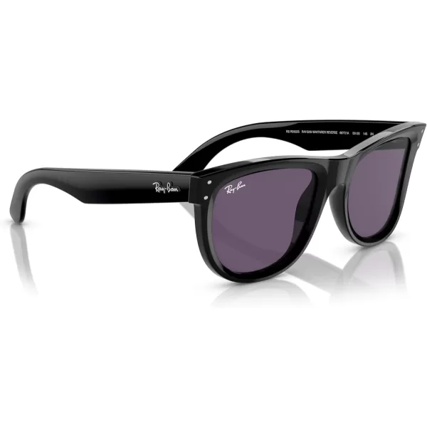 RayBan Rbr0502s Wayfarer Reverse Square SunglassesBlackViolet