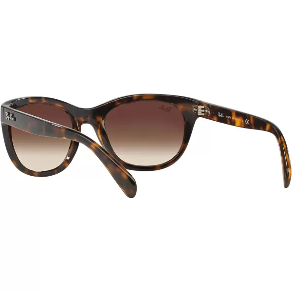 RayBan Womens RB4216 Square SunglassesLight HavanaBrown Gradient