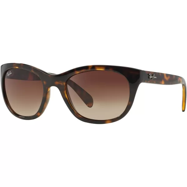 RayBan Womens RB4216 Square SunglassesLight HavanaBrown Gradient