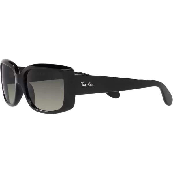 RayBan Womens RB4389 Square SunglassesBlackGrey Gradient