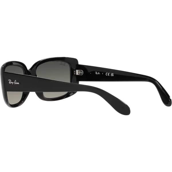 RayBan Womens RB4389 Square SunglassesBlackGrey Gradient