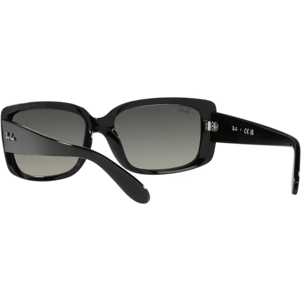 RayBan Womens RB4389 Square SunglassesBlackGrey Gradient