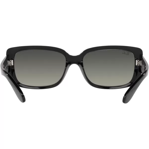 RayBan Womens RB4389 Square SunglassesBlackGrey Gradient