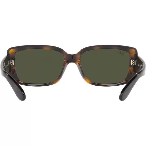 RayBan Womens RB4389 Square SunglassesHavanaGreen