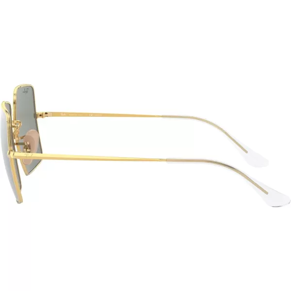 RayBan Womens Rb1971 Square Evolve Photochromic SunglassesGoldPhotochromic Grey Mirrored Grey