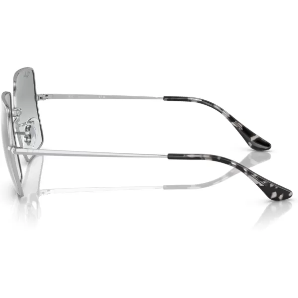 RayBan Womens Rb1971 Square Evolve Photochromic SunglassesSilverPhotochromic Azure Gradient Blue