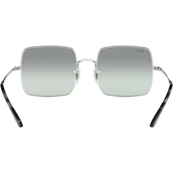 RayBan Womens Rb1971 Square Evolve Photochromic SunglassesSilverPhotochromic Azure Gradient Blue