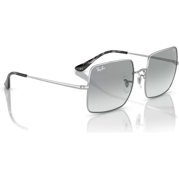 RayBan Womens Rb1971 Square Evolve Photochromic SunglassesSilverPhotochromic Azure Gradient Blue